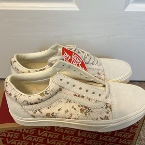 New with box Vans old skool size 10 vintage floral
